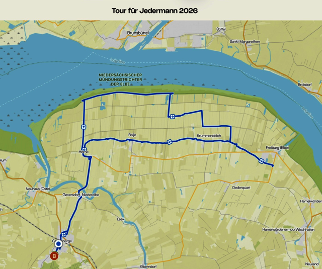 die Route der Pfingstour 2026